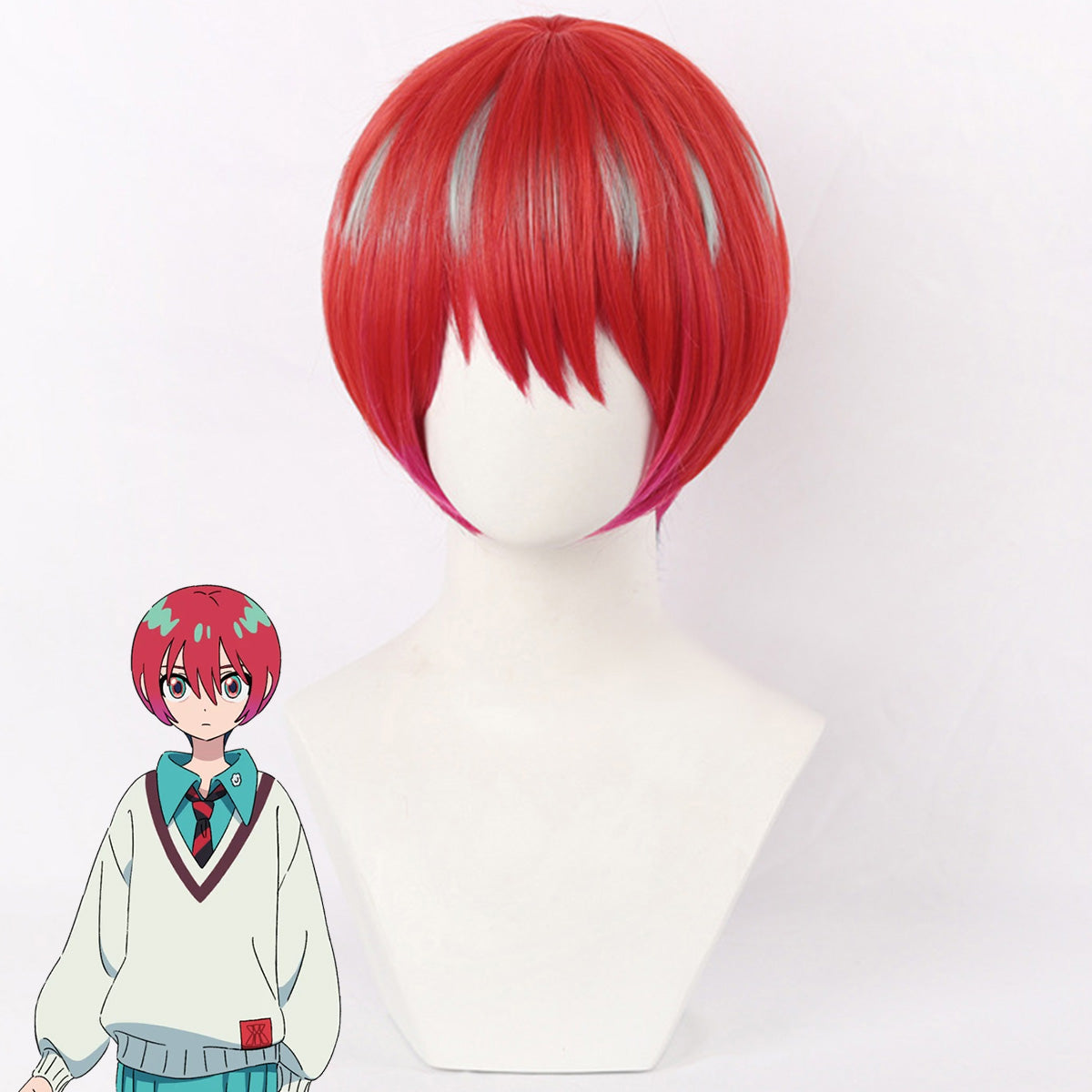 Mobile Suit Gundam GQuuuuuuX Amate Yuzuriha Machu Red Cosplay Wig Wig - Tophatter Daily Deals