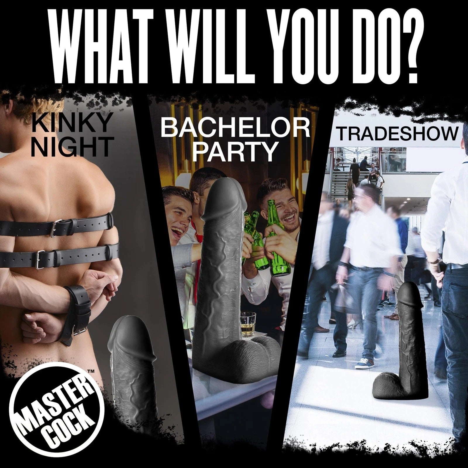 Moby Huge 2 Foot Tall Super Dildo - Black - Tophatter Daily Deals