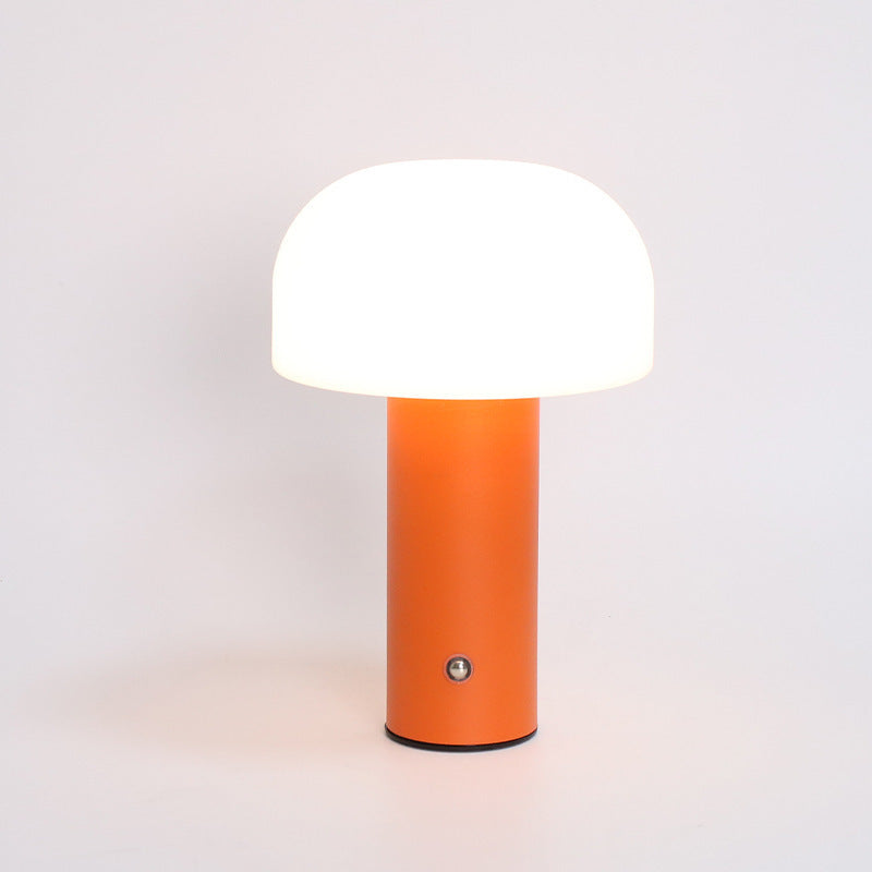 Modern Mushroom Table Lamp Orange USB Table Lamp - Tophatter Daily Deals
