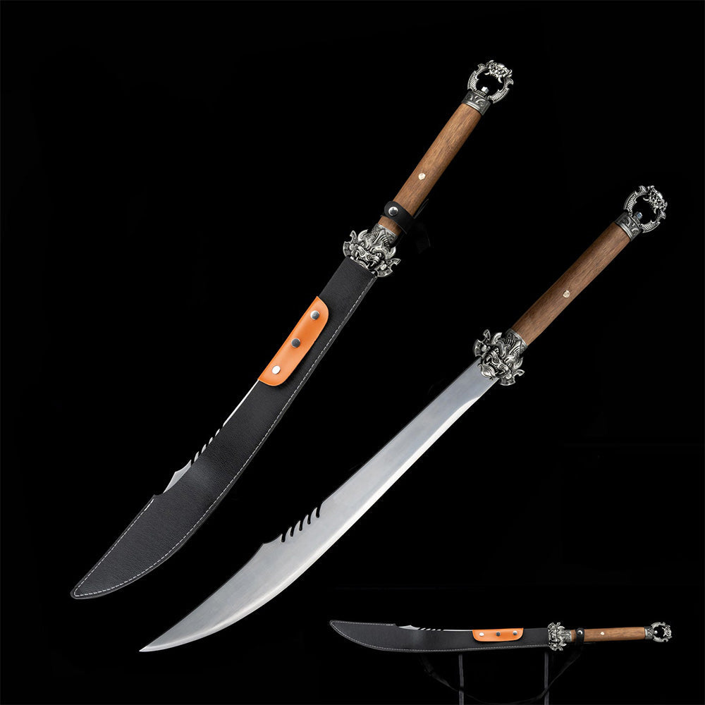 Mojue War Sword – Ox-Tail Qing Dynasty Style Manganese Steel Full-Tang Sword - Tophatter Daily Deals