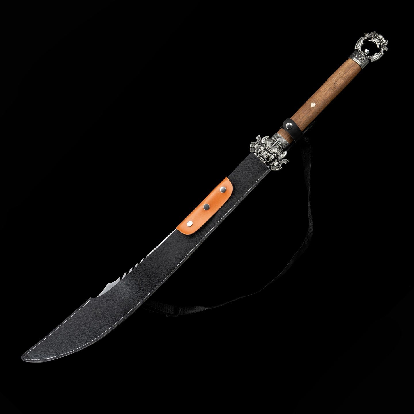 Mojue War Sword – Ox-Tail Qing Dynasty Style Manganese Steel Full-Tang Sword - Tophatter Daily Deals