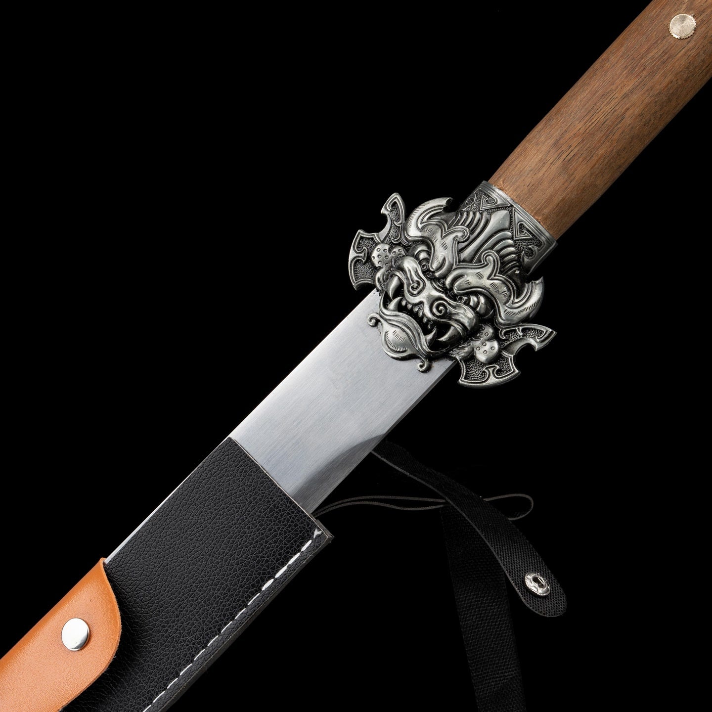 Mojue War Sword – Ox-Tail Qing Dynasty Style Manganese Steel Full-Tang Sword - Tophatter Daily Deals