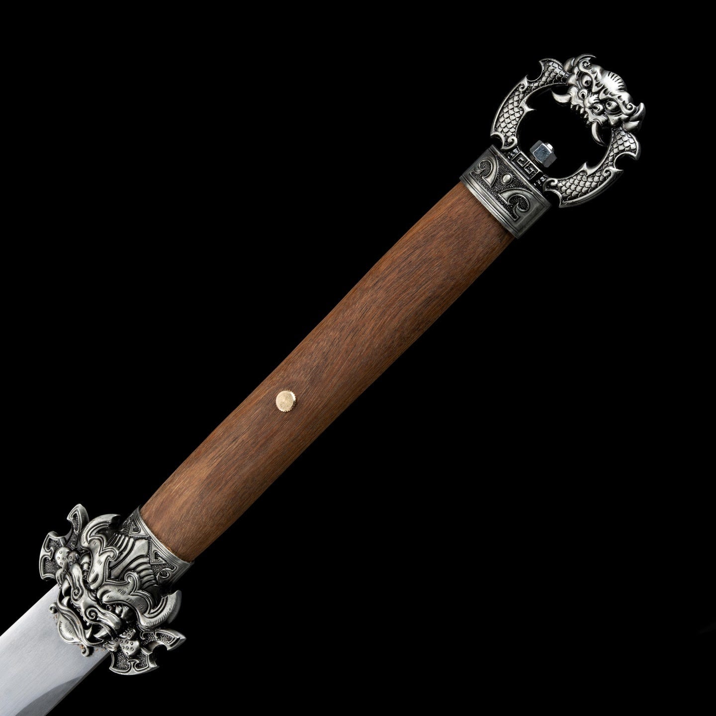 Mojue War Sword – Ox-Tail Qing Dynasty Style Manganese Steel Full-Tang Sword - Tophatter Daily Deals