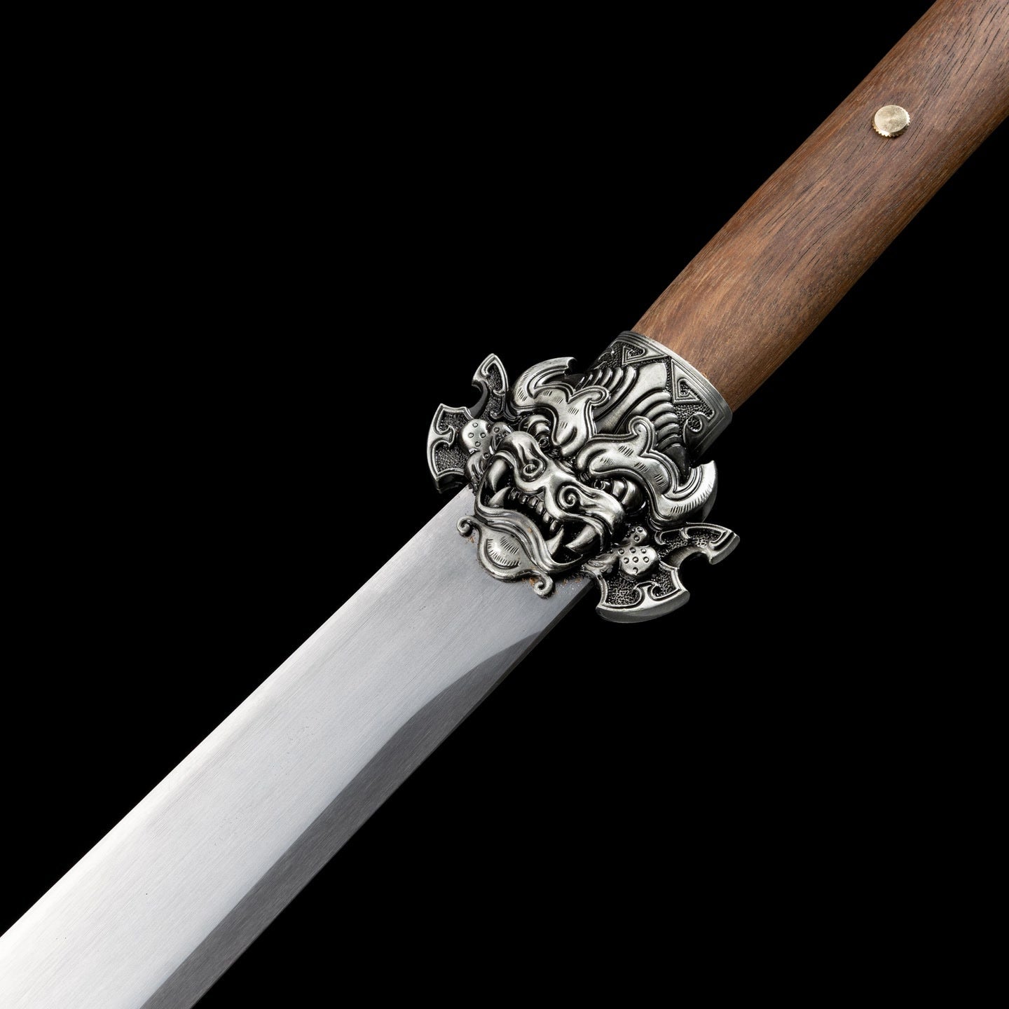 Mojue War Sword – Ox-Tail Qing Dynasty Style Manganese Steel Full-Tang Sword - Tophatter Daily Deals