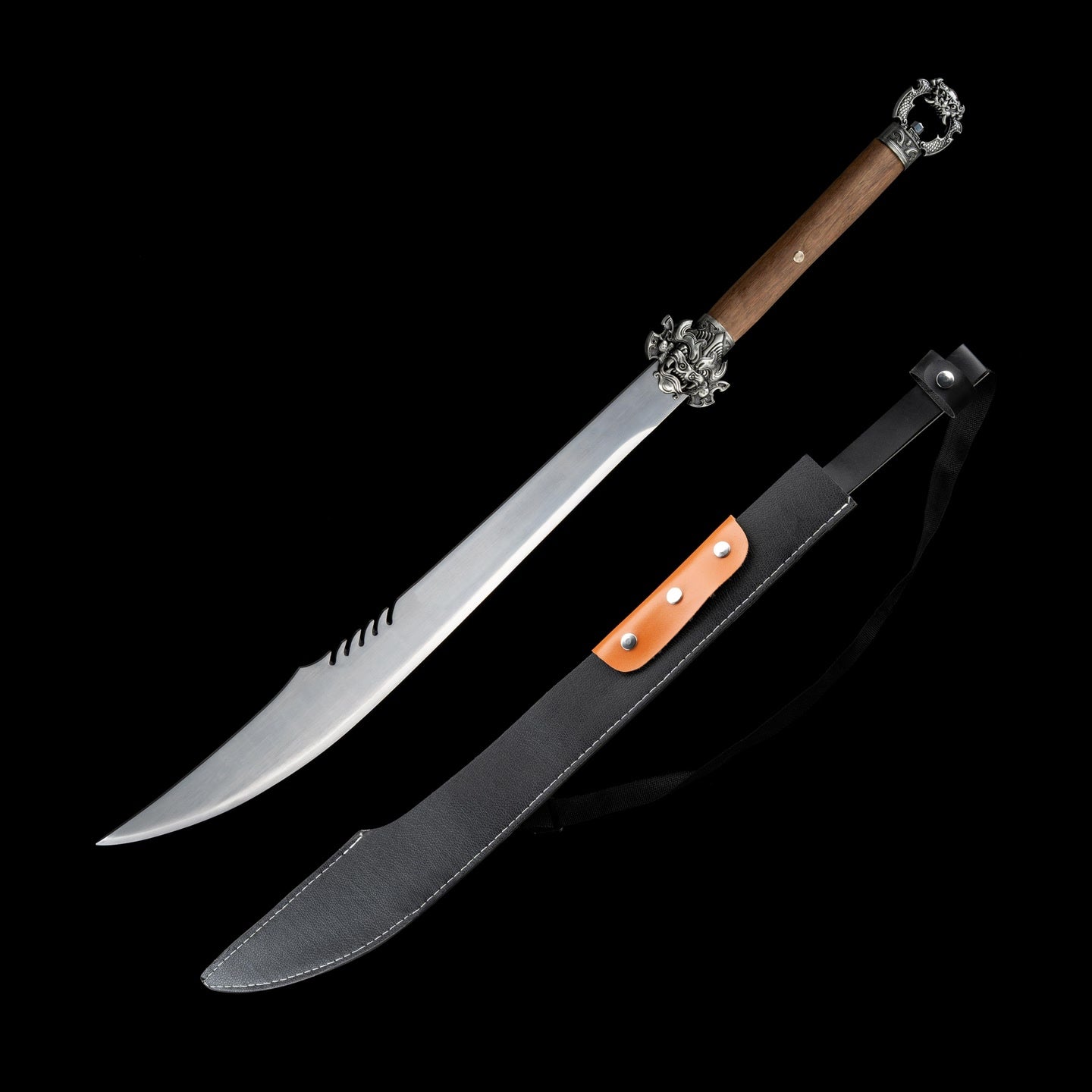 Mojue War Sword – Ox-Tail Qing Dynasty Style Manganese Steel Full-Tang Sword - Tophatter Daily Deals