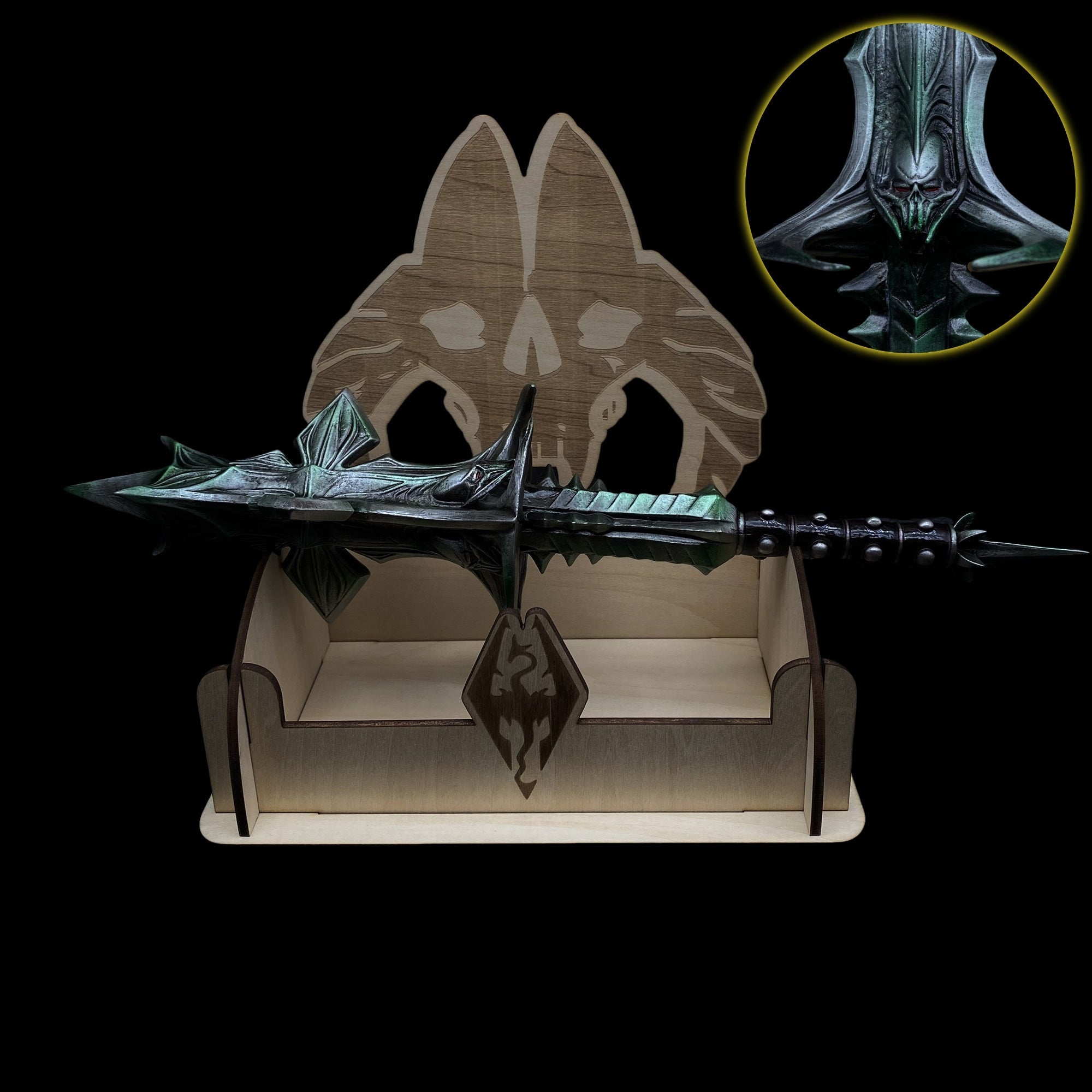 Metal Mace Of Molag Bal 1/2 Scale Fan Art With Stand B - Tophatter Daily Deals