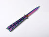 Angel Butterfly Knife Titanium Rainbow Folding Balisong Knife-Balisong - Tophatter Daily Deals