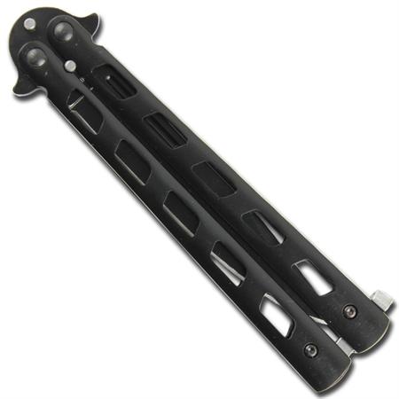 Angel Butterfly Knife Black Folding Balisong Knife-Balisong - Tophatter Daily Deals