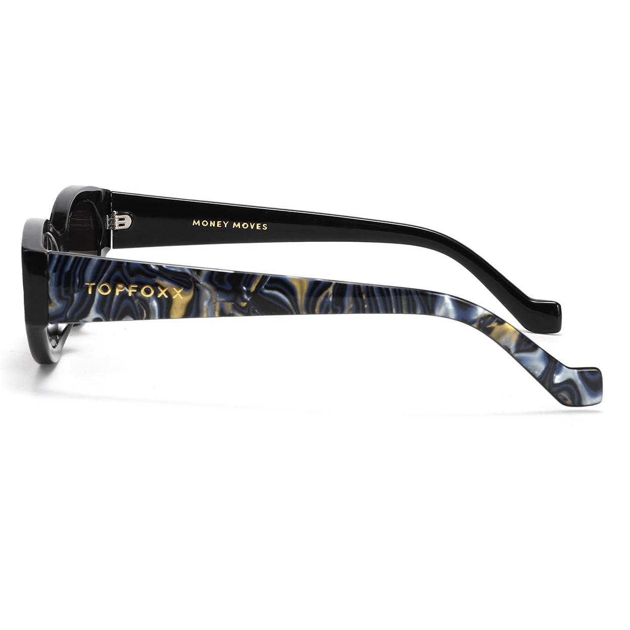 TopFoxx Kat x Money Moves - Dark Blue Women's Sunglasses Sunglasses - Tophatter Daily Deals