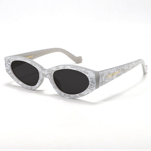 TopFoxx Kat x Money Moves - Silver Women's Cateye Sunglasses Silver - Black OS Sunglasses - Tophatter Daily Deals