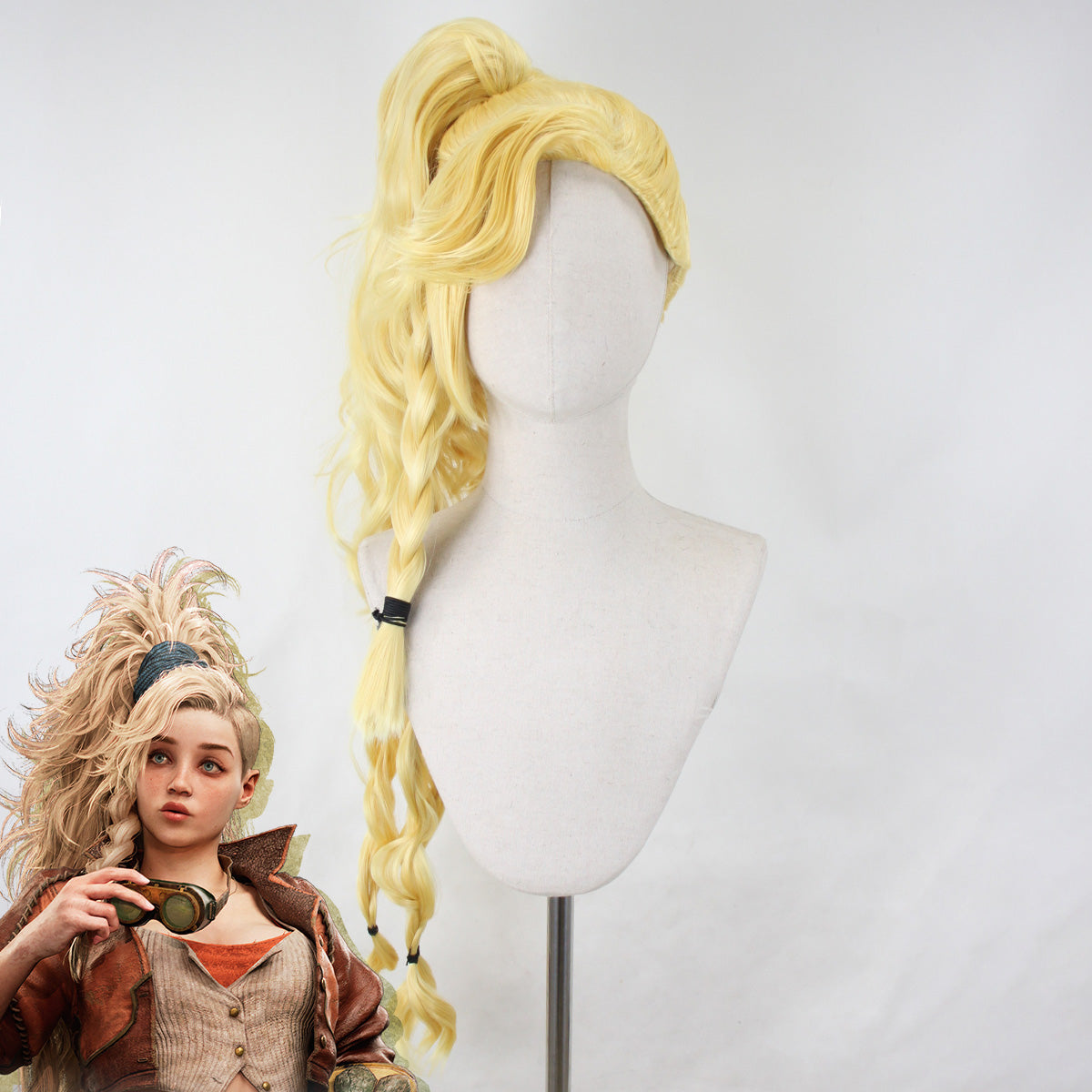Monster Hunter Wilds Gemma Golden Cosplay Wig Wig - Tophatter Daily Deals