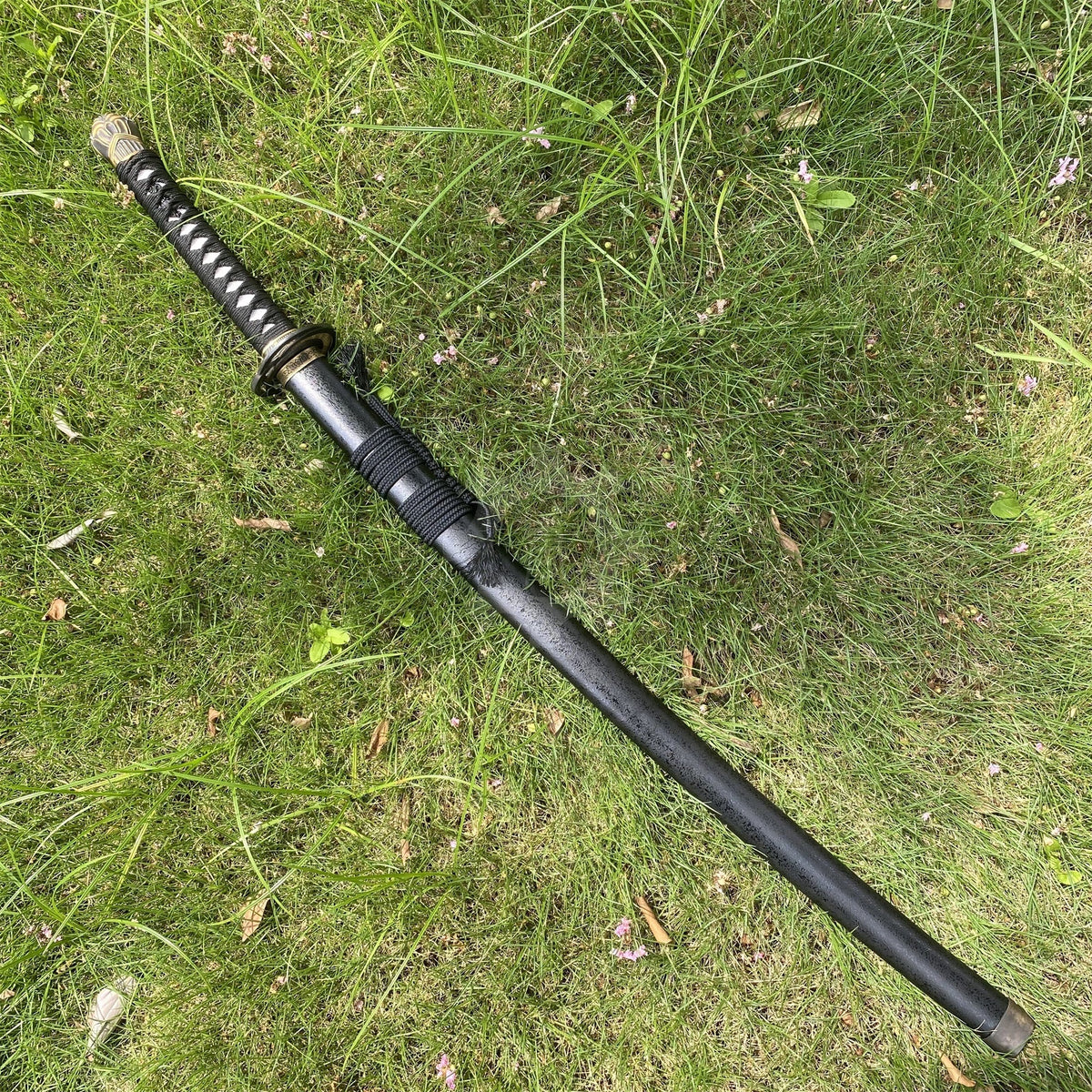 Real-Life Carbon Steel Moonveil Katana Replica - Tophatter Daily Deals