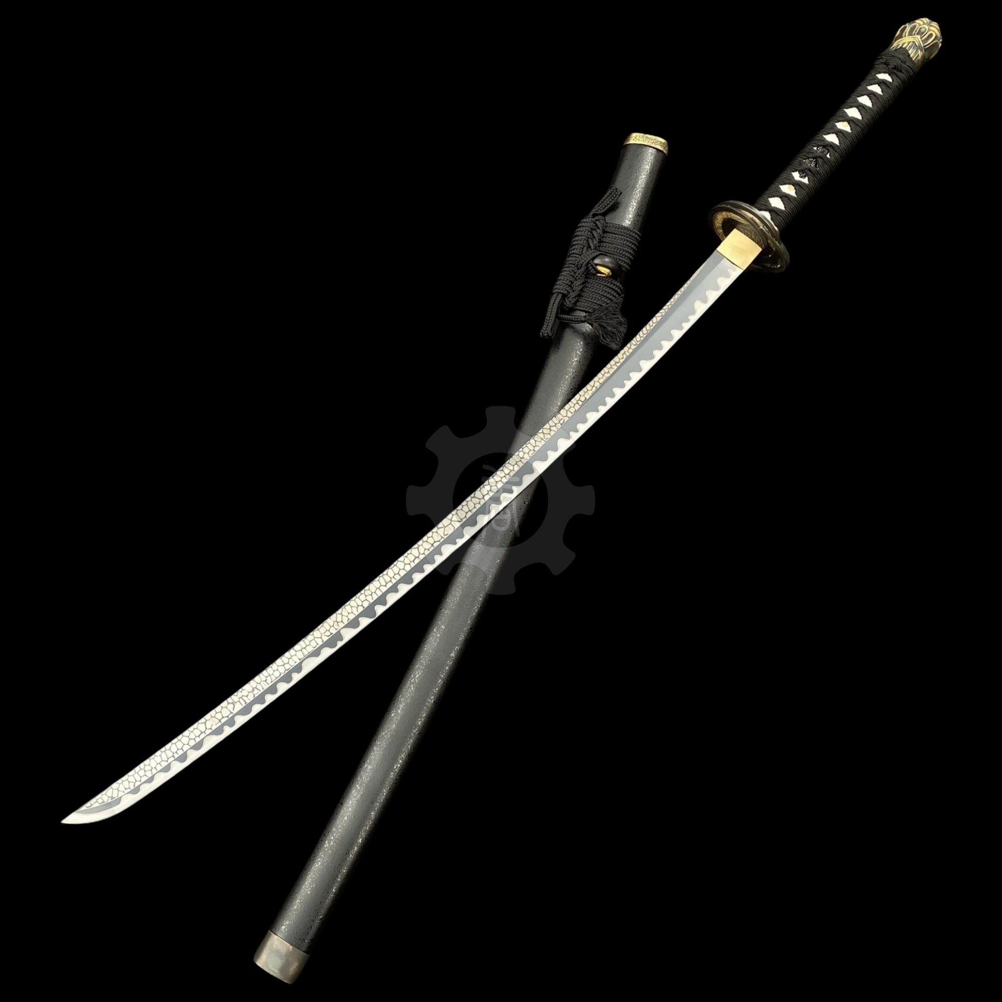 Real-Life Carbon Steel Moonveil Katana Replica - Tophatter Daily Deals