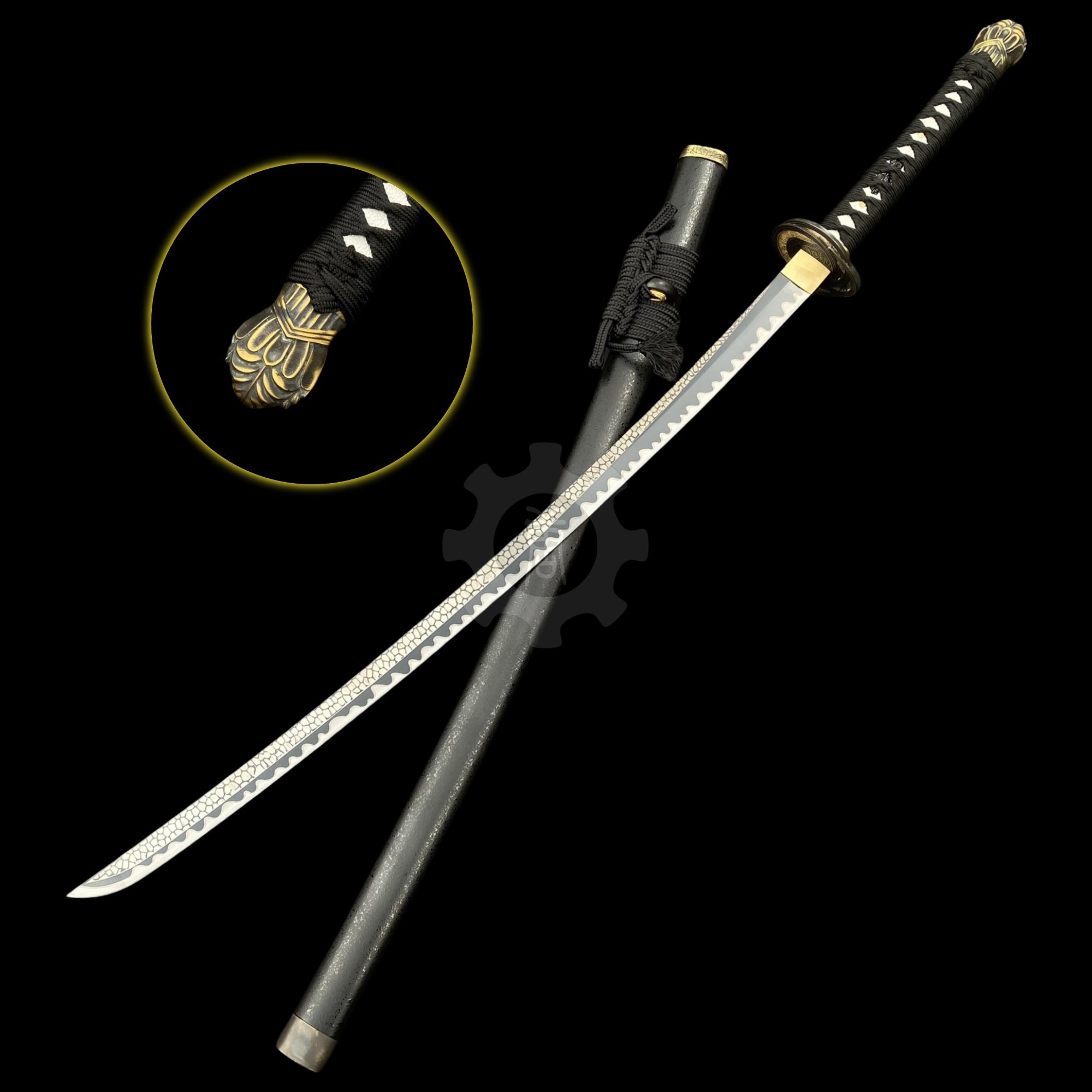 Real-Life Carbon Steel Moonveil Katana Replica Moonveil Katana - Tophatter Daily Deals