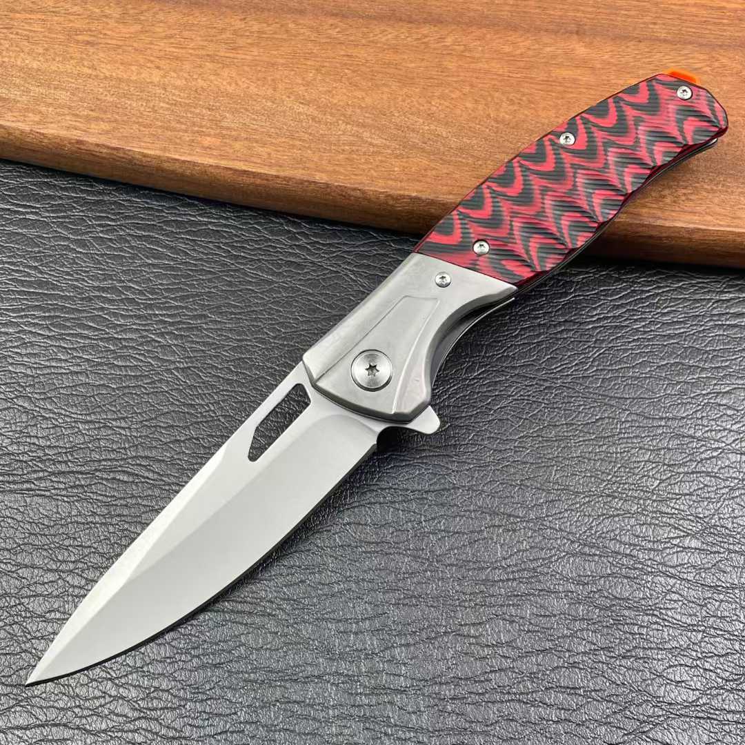 Moose G10 Folding Knife Red - Tophatter Daily Deals
