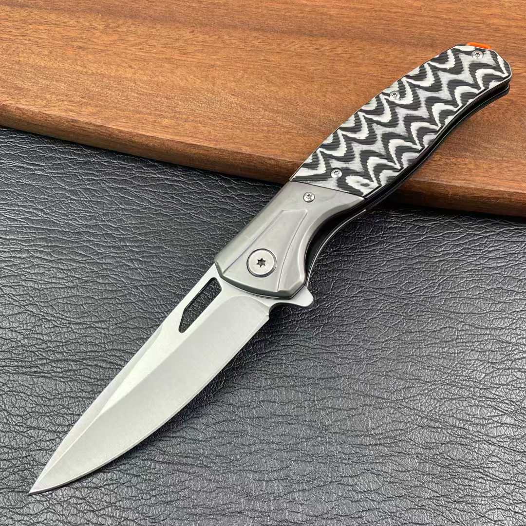 Moose G10 Folding Knife White - Tophatter Daily Deals