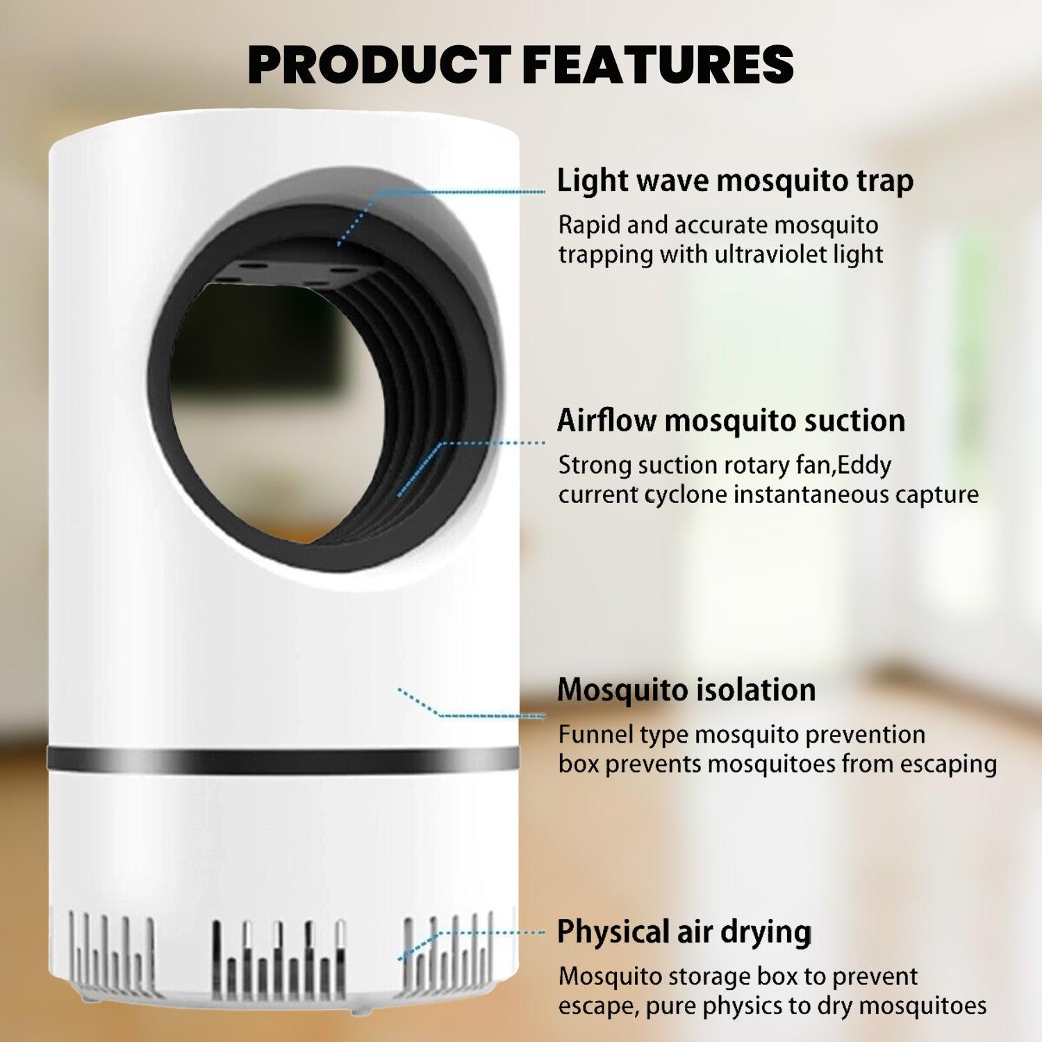 Mosquito Killer Lamp - 2X Electric USB Insect Mosquito Killer Bug Zapper Fly Pest Catcher Trap LED Lamp - Tophatter Daily Deals