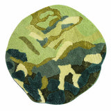 Moss Tufted Room Rug White Beige Rugs - Tophatter Daily Deals