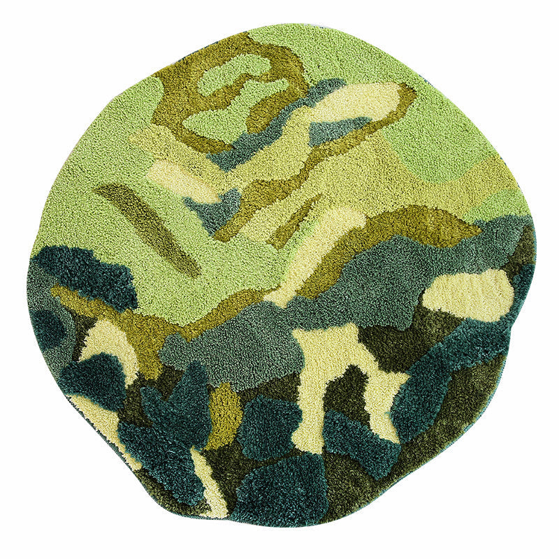 Moss Tufted Room Rug White Beige Rugs - Tophatter Daily Deals