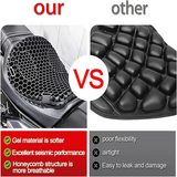 Motorcycle Gel Seat Pad Honeycomb Petal Design Long Ride - Tophatter Daily Deals
