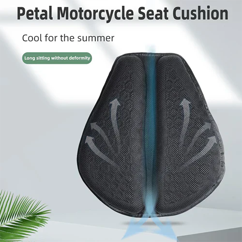 Motorcycle Gel Seat Pad Honeycomb Petal Design Long Ride - Tophatter Daily Deals
