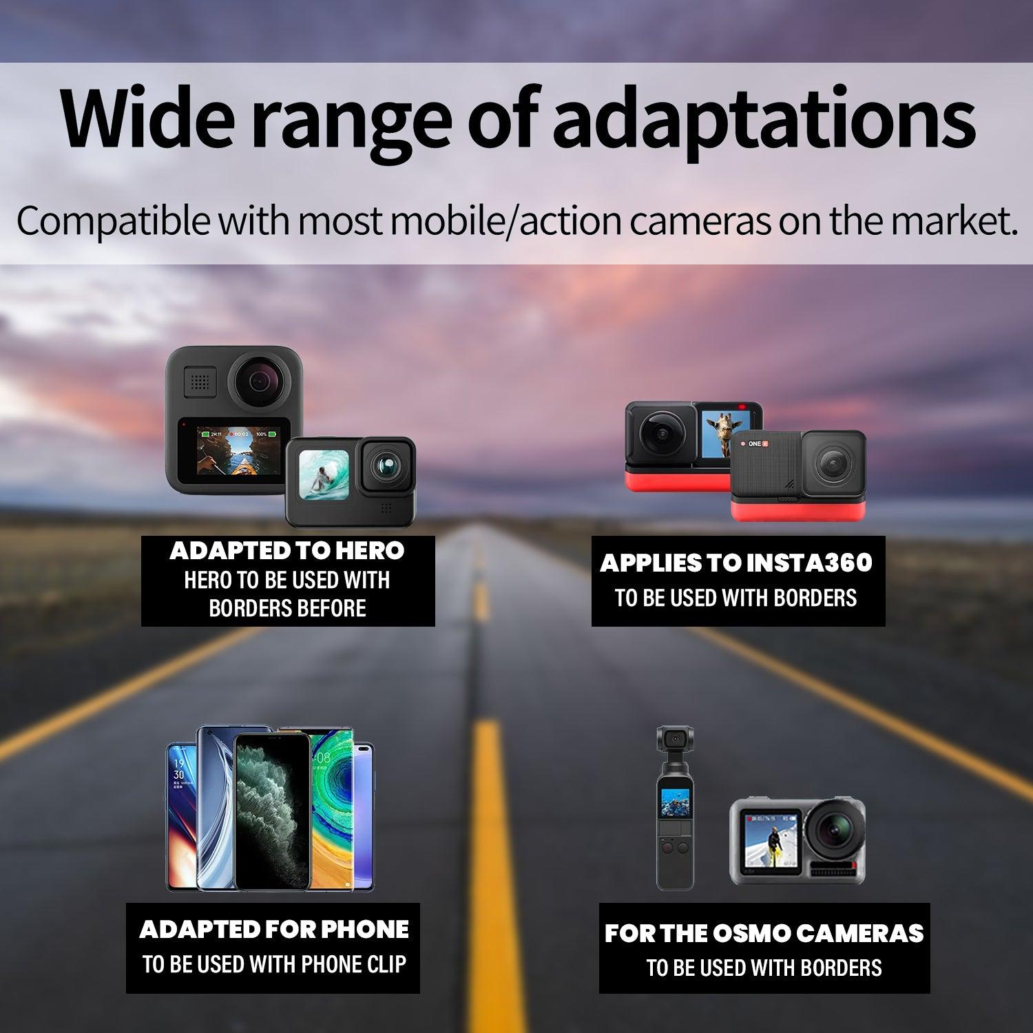 Camera Mount for Motorcycle Helmet - Helmet Chin Mount Strap for GoPro Hero 12 11 10 9 Insta 360 Action 3 Apparel & Accessories - Tophatter Daily Deals