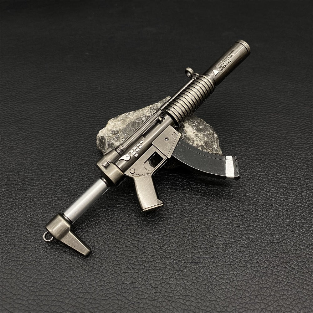 Miniature Metal Suppressed SMG Mp5 SSD 16CM/6.2" - Tophatter Daily Deals