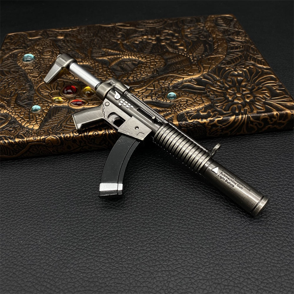 Miniature Metal Suppressed SMG Mp5 SSD 16CM/6.2" - Tophatter Daily Deals