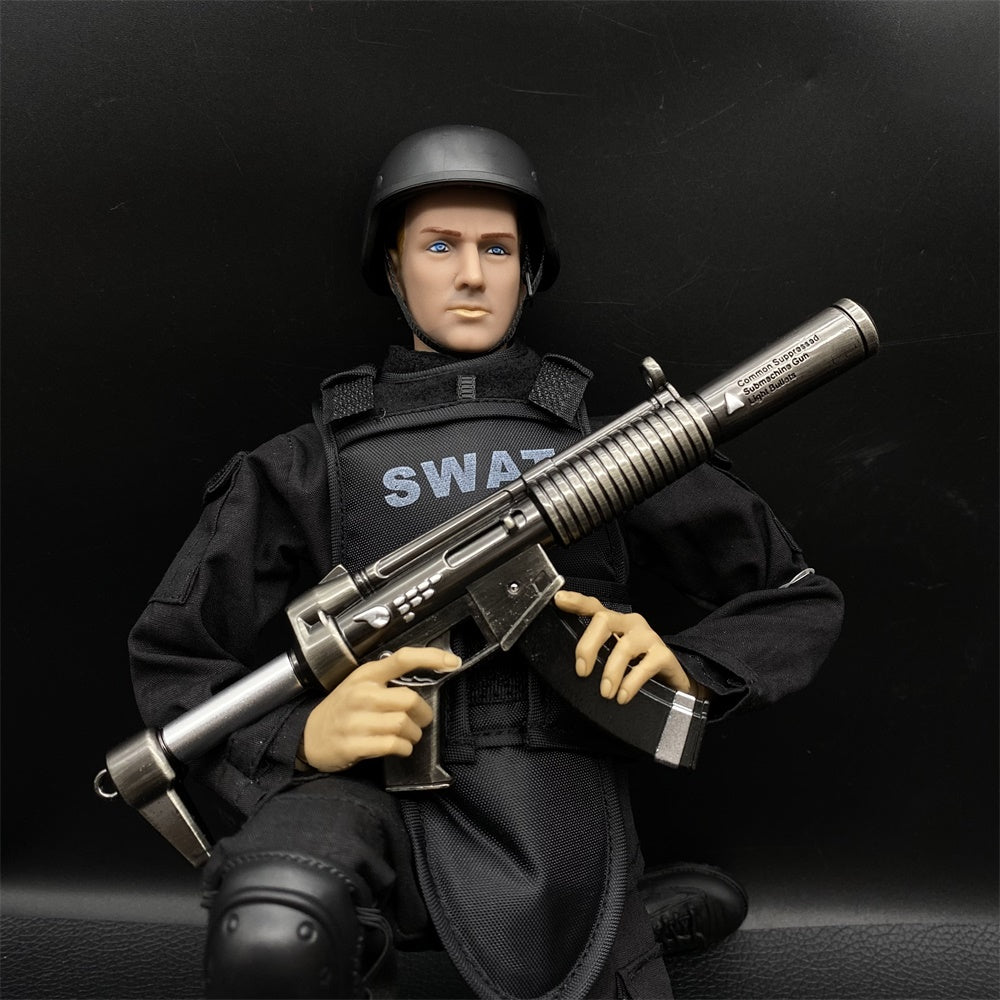 Miniature Metal Suppressed SMG Mp5 SSD 16CM/6.2