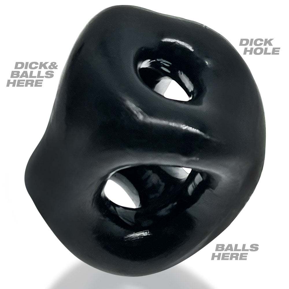 OXBALLS TRI-SPORT XL Thicker 3-Ring Cocksling Black – Enhanced Comfort and Superior Support > Cock Ring > Sling - Tophatter Daily Deals