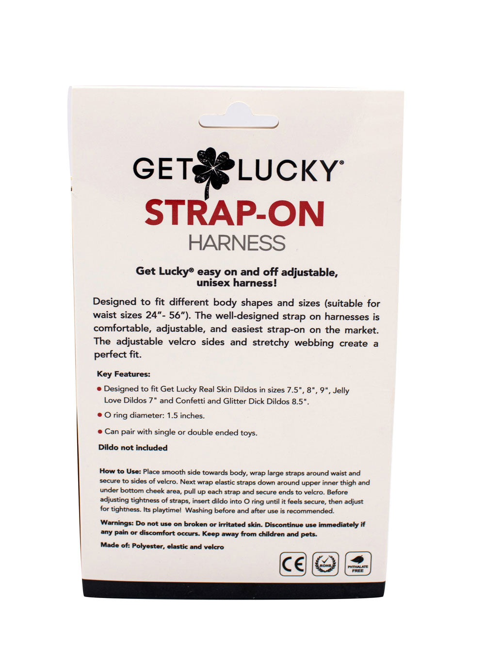 Get Lucky Strap On Harness (Black) – Adjustable Strap On Harness > Dildos > Strap On Harnesses - Tophatter Daily Deals