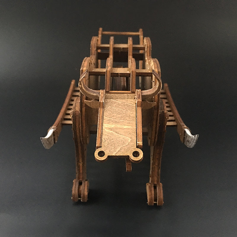 AM013 Mu Niu Liuma Zhuge Liang Three Kingdoms Ancient Wooden Ox Chariot Model 3D Mechanical Model Kit - Tophatter Daily Deals