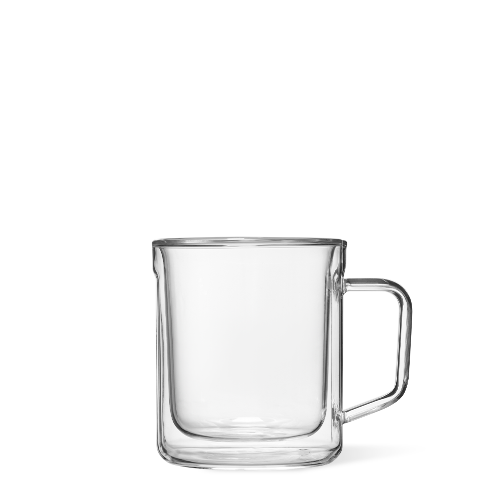 Mug Glass Set (2) by CORKCICLE. Clear 12oz Barware - Tophatter Daily Deals