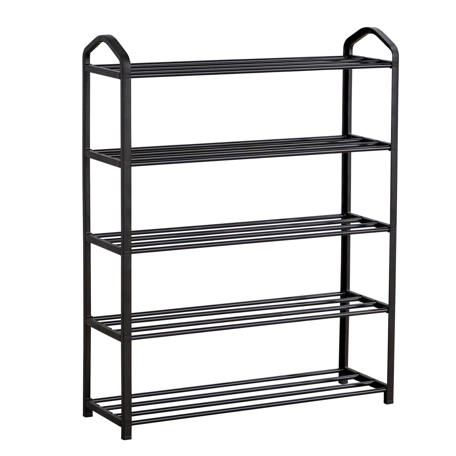 Shoe Storage Rack – Space-Saving Metal Multi-Tier Organizer Shelf for Entryway, Closet or Hallway 5 Tier Shoe Rack Shoe storage rack - Tophatter Daily Deals