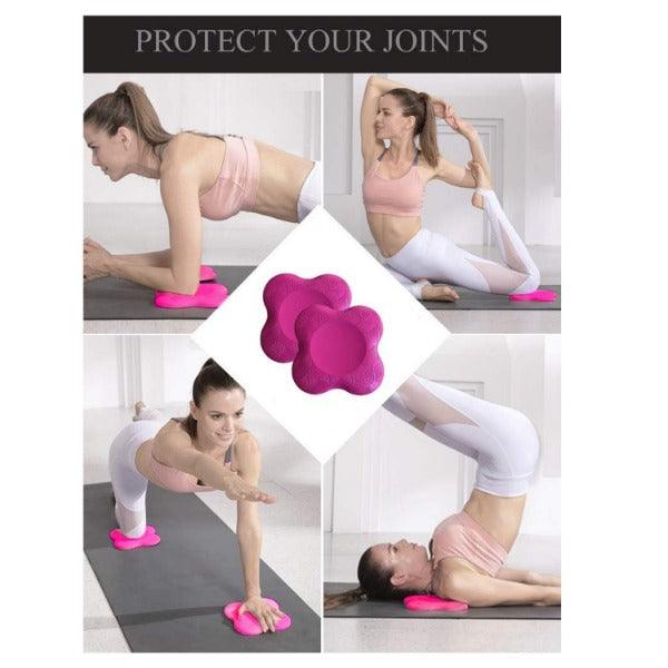 Yoga Pad for Knees - 2Pcs Extra Thick Exercise Knee Pads Soft Nonslip Pilates Kneeling Wrist Hips Hands Elbows Balance Yoga Product - Tophatter Daily Deals