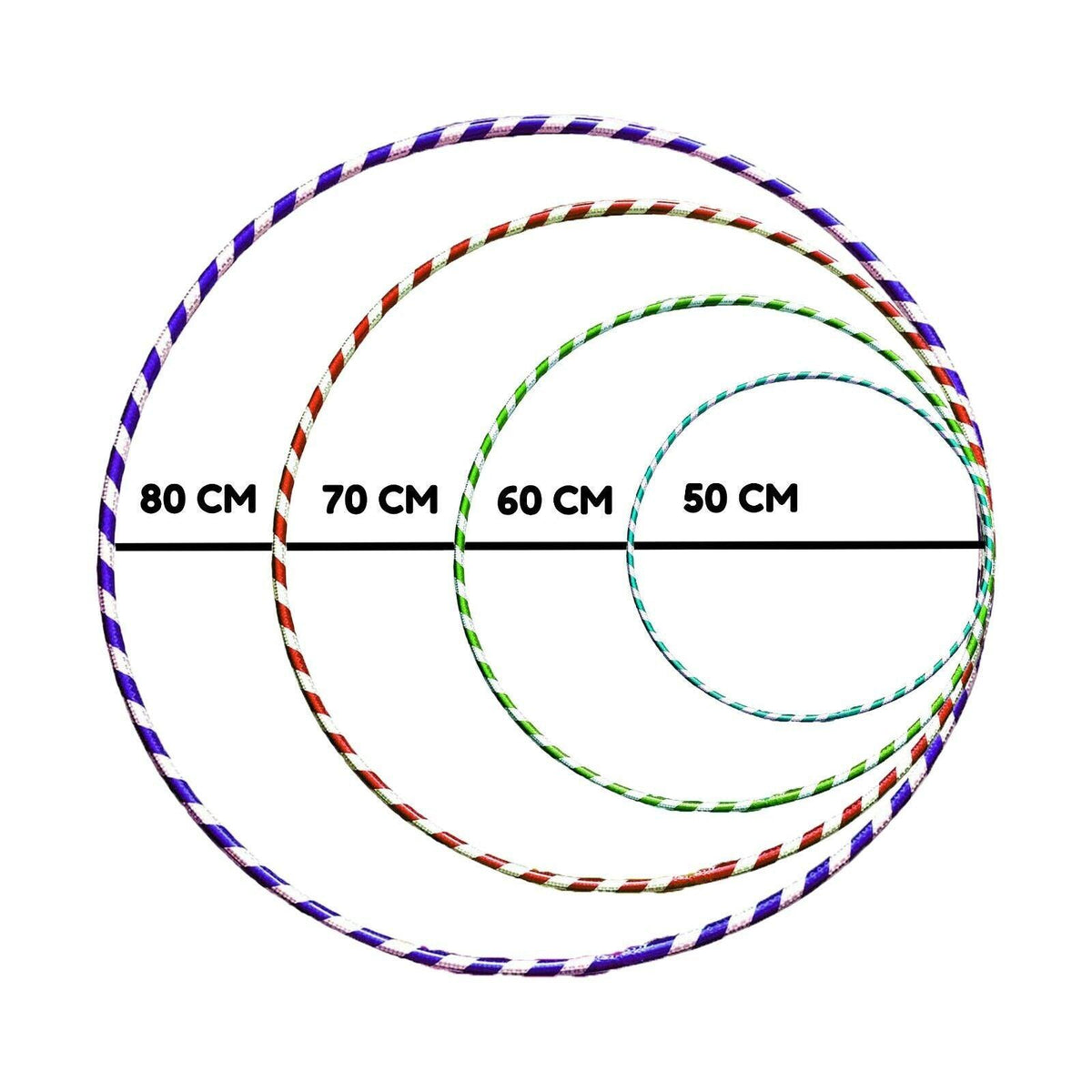 Hula Hoop Ring - Hula Hoops for Kids, Multicolour Hula Hoop Children's Adult Fitness Activity Plastic Hoola Hoop Kids 75 CM Exercise & Fitness - Tophatter Daily Deals