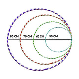 Hula Hoop Ring - Hula Hoops for Kids, Multicolour Hula Hoop Children's Adult Fitness Activity Plastic Hoola Hoop Kids 75 CM Exercise & Fitness - Tophatter Daily Deals