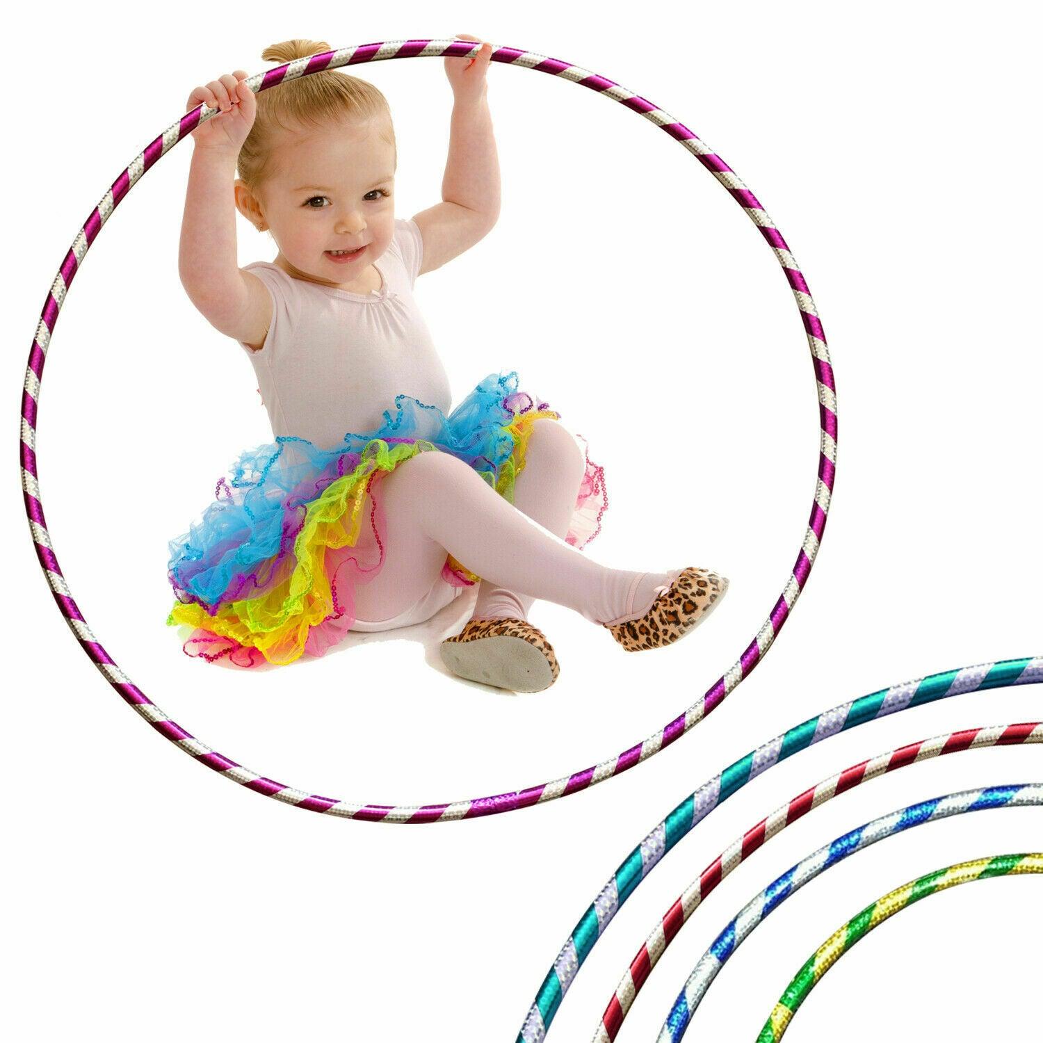 Hula Hoop Ring - Hula Hoops for Kids, Multicolour Hula Hoop Children's Adult Fitness Activity Plastic Hoola Hoop Kids 60 CM Exercise & Fitness - Tophatter Daily Deals