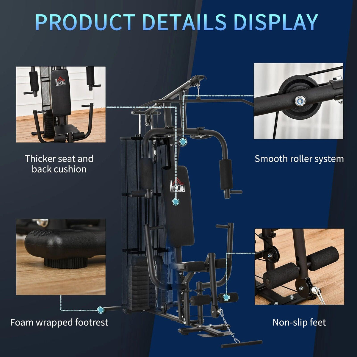 Home Gym Sets - Multifunction Home Gym Weight Training Workout Station Fitness Strength Machine Exercise & Fitness - Tophatter Daily Deals