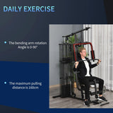 Home Gym Sets - Multifunction Home Gym Weight Training Workout Station Fitness Strength Machine Exercise & Fitness - Tophatter Daily Deals