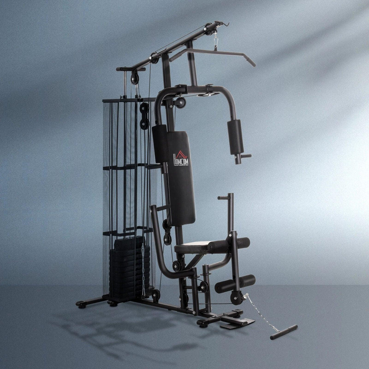 Home Gym Sets - Multifunction Home Gym Weight Training Workout Station Fitness Strength Machine Exercise & Fitness - Tophatter Daily Deals