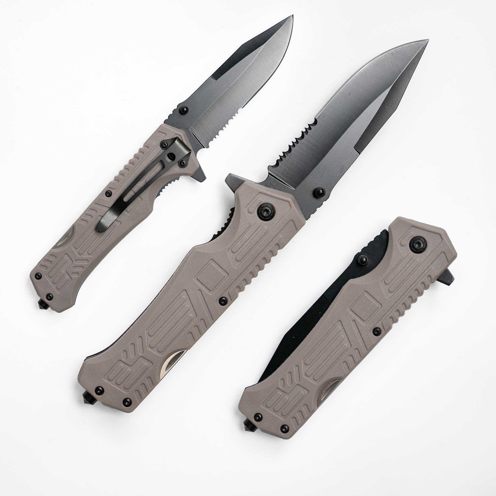 Fire and Steel - Multitool Folding Knife Grey Fire and Steel Exclusive - Tophatter Daily Deals