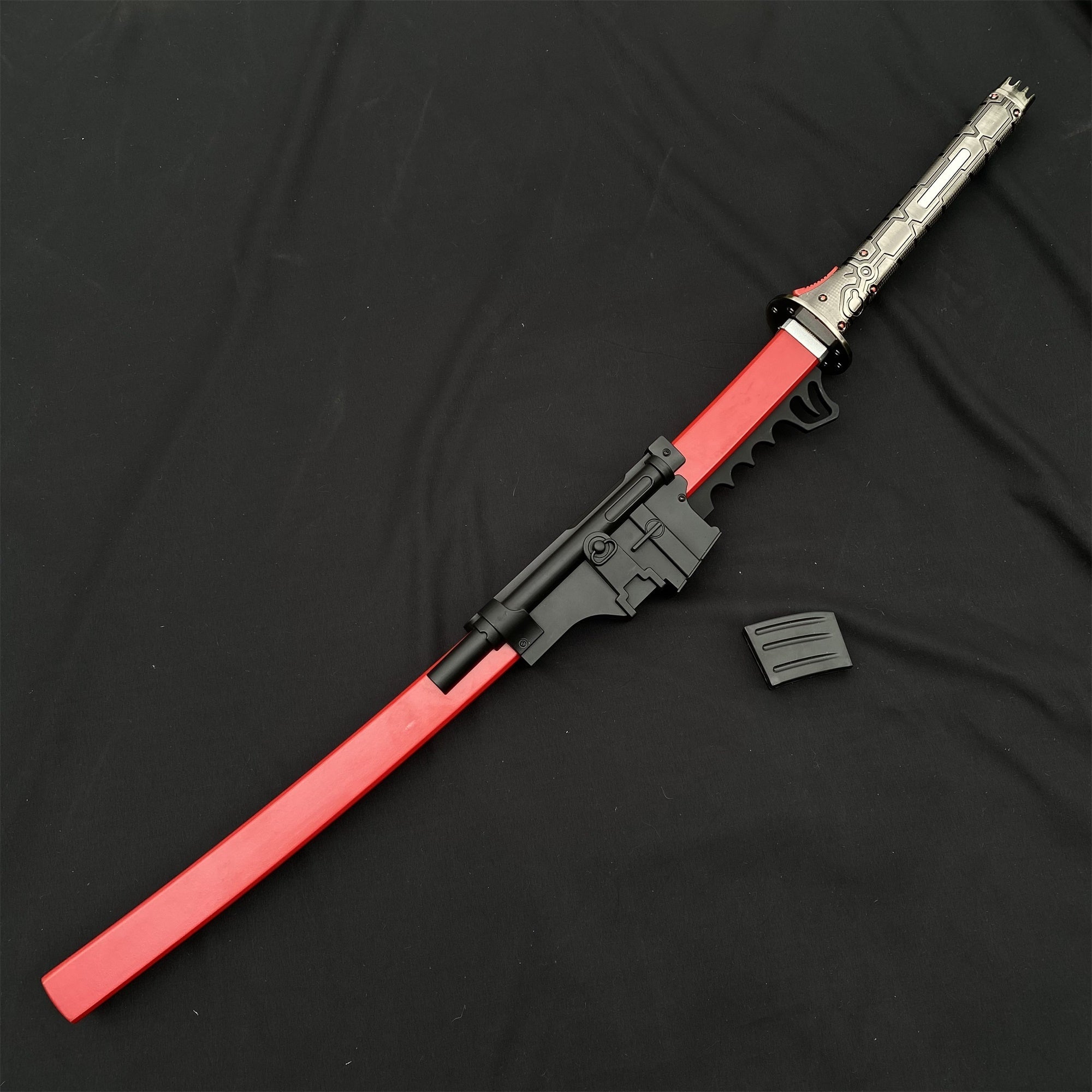 Red Damascus Steel MG Sam's Murasama Katana IRL - Tophatter Daily Deals