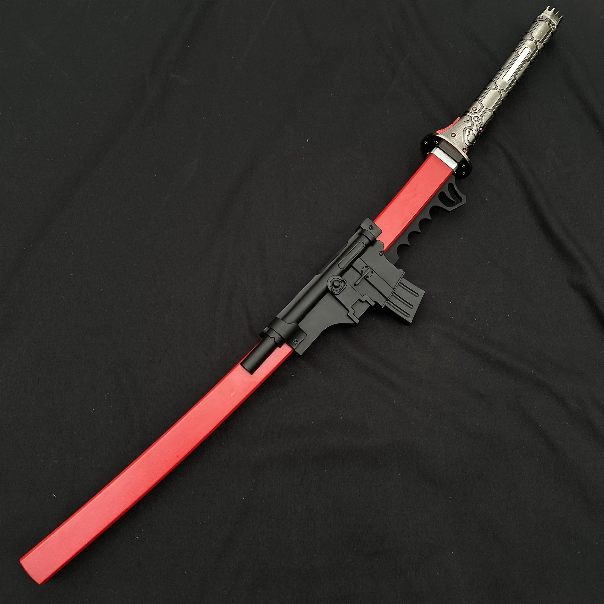 Red Damascus Steel MG Sam's Murasama Katana IRL - Tophatter Daily Deals