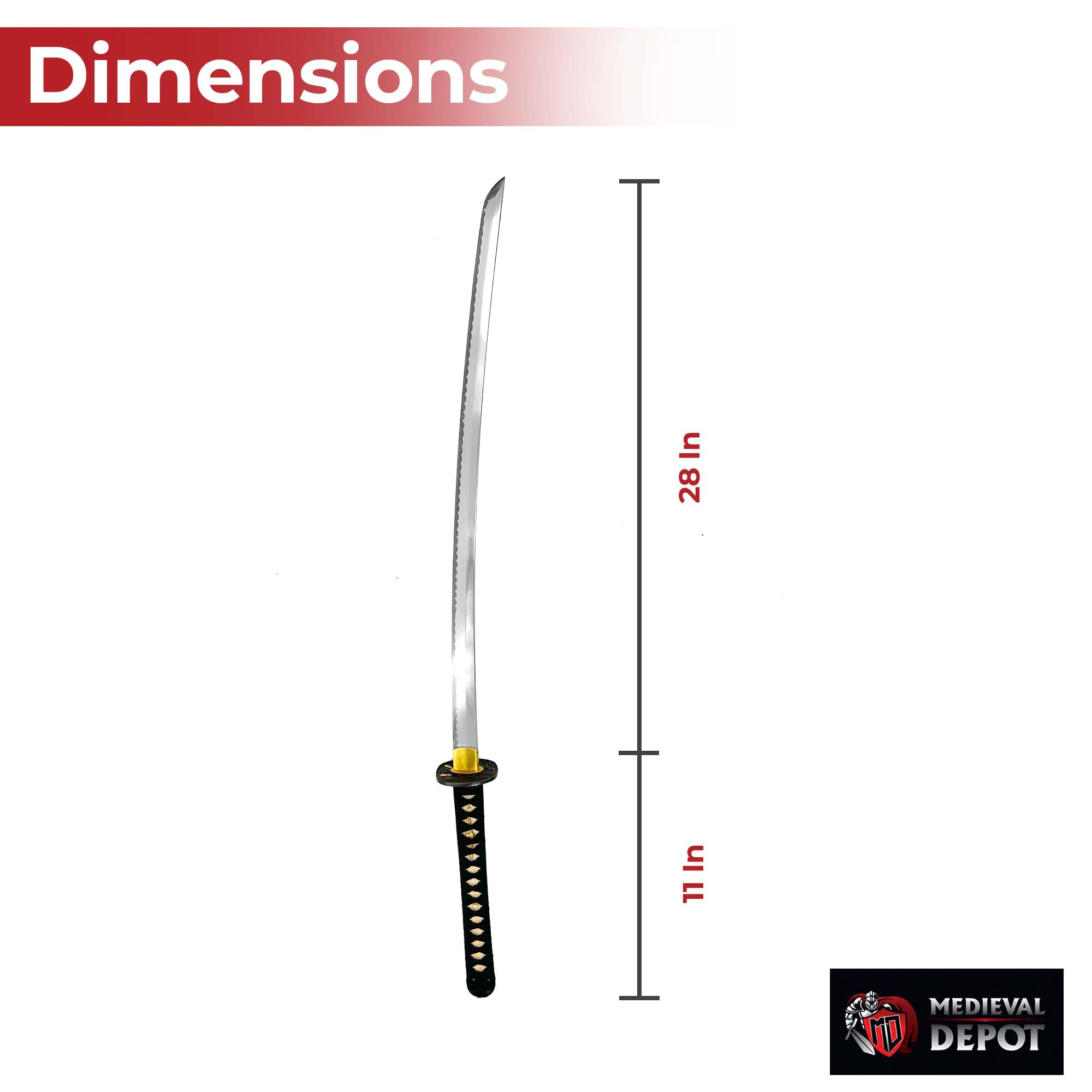 Musashi Premium Tora Katana Swords - Tophatter Daily Deals