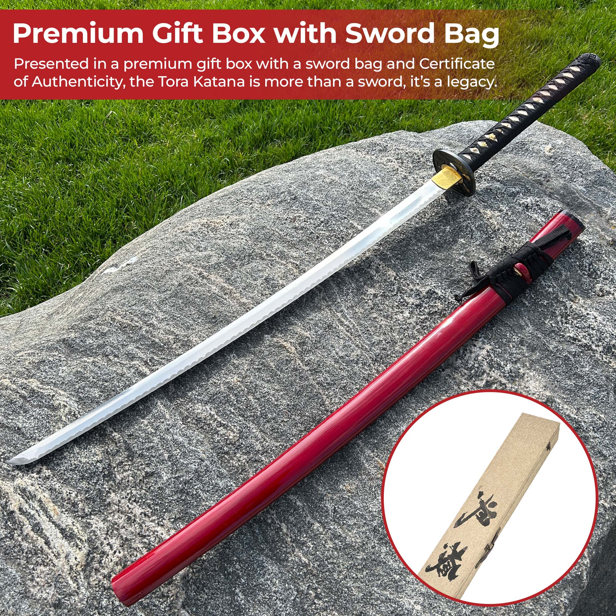Musashi Premium Tora Katana Swords - Tophatter Daily Deals