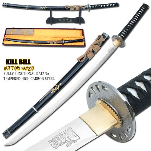 Musashi Kill Bill Brides Sword 1060 Carbon Steel Blade - TOPHATTER'S ARMORY DEALS Collectible Weapons - Tophatter Daily Deals