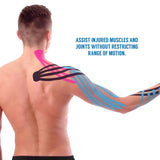 Muscle Kinesiology Tape - Physio Knee Support Recovery Muscle Sports Tape 5m Roll of Elastic Muscle Support Tape for Exercise, Sports & Injury Recovery Health Care - Tophatter Daily Deals