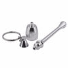 Mushroom Key Chain Bowl - Convertible Hidden Smoking Pipe Silver Smoking Accessories - Tophatter Daily Deals