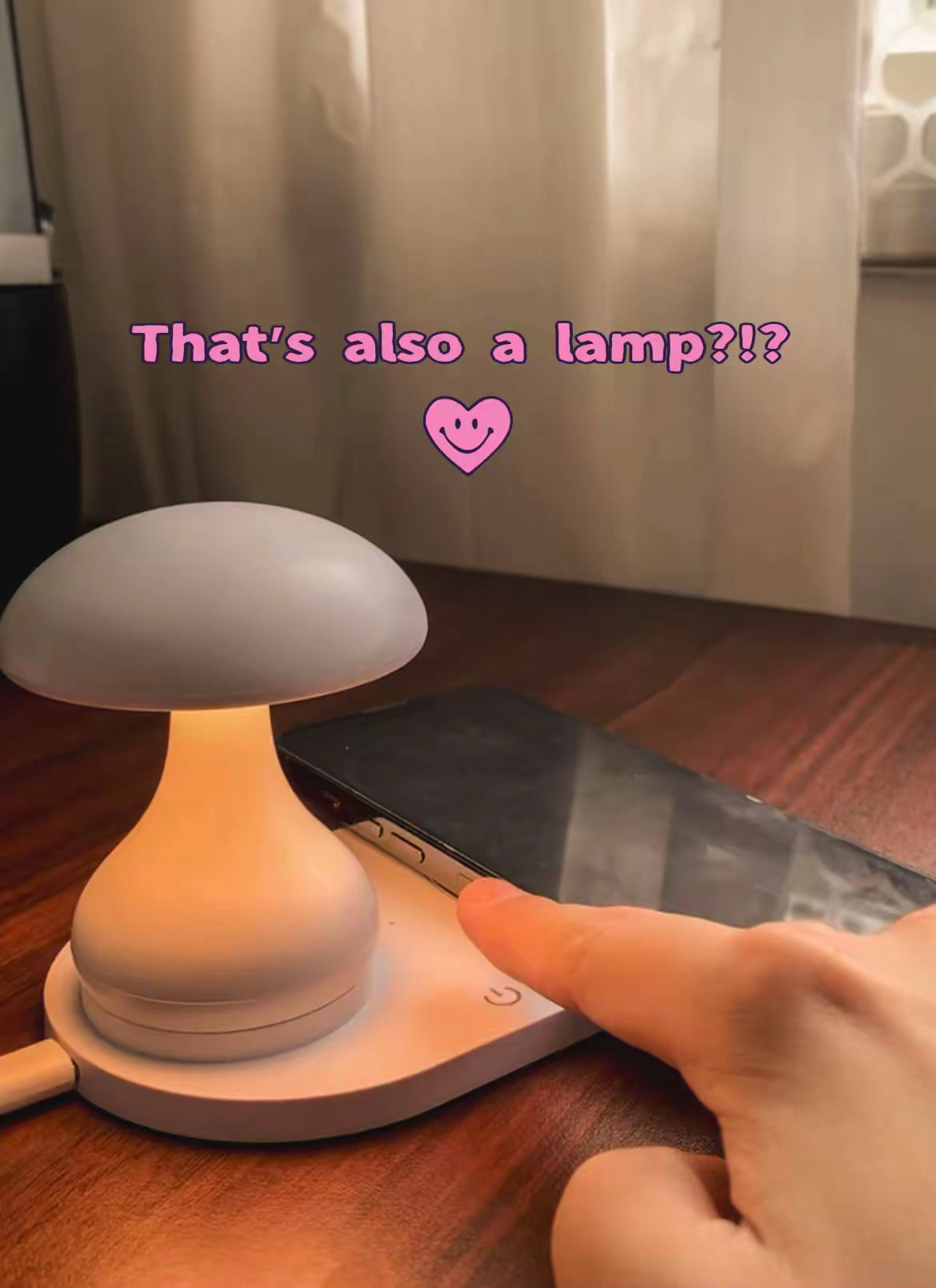 Mushroom Night Lamp & MagSafe Charger LED Night Light - Tophatter Daily Deals